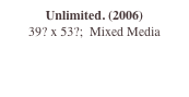 Unlimited. (2006)
39? x 53?;  Mixed Media